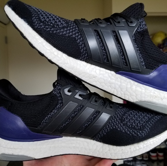 Adidas Ultra Boost 1.0 OG Core Black Purple - Picture 2 of 8